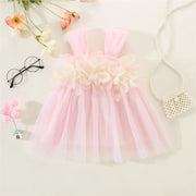 1Lovebaby's Sweet Petal Mesh Princess Dress: Wedding & Party Evening Attire