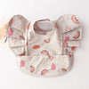 Soft PU Baby Infant Bibs With Pocket