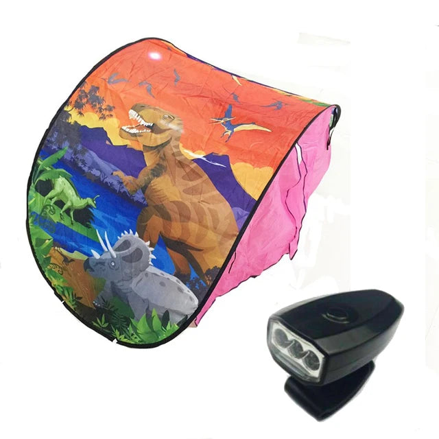 dream tents dinosaur Imaginative Kids' Tent with Optional LED Light – Create a Magical Bedtime Haven!, Winter with Light