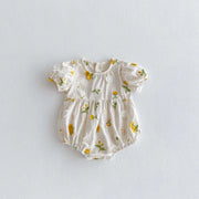 Summer Baby Girl Embroidered Floral Jumpsuit