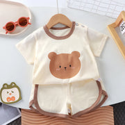 Summer Cotton Cartoon Casual Children's Set