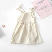 Summer Cotton Sleeveless Dress for Toddler Girls
