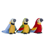 Talking Macaw Parrot Repeat What You Say Stuffed Animal Plush Toy