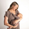 Ribbed Maternity Labor & Delivery Nursing Gown – Soft Modal Hospital Dress
