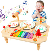 Wooden Kids Drum & Music Kit 