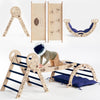 Apollo 4-in-1 Climbing Set for Toddlers – Space-Themed Pikler Triangle, Arch, Slide Board & Cushion (Ages 1–3)