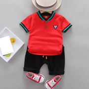 Cotton Short-Sleeved Suits for Toddlers