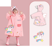 Cartoon Raincoat with Storage Bag