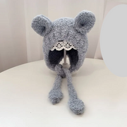 Cute Cartoon Baby Plush Hat - Winter Warmth for Infants