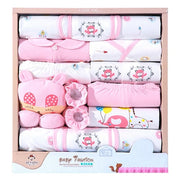 18 Pcs Pattern Print Soft Cotton Infant Baby Clothing Sets