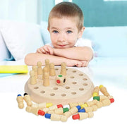 Wooden Memory Chess Game