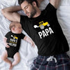 Papa and Papa's Little Helper Dad and Son Matching T-Shirt
