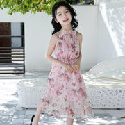 Summer Floral Chiffon Dress