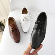 Patrón de diseño de piel de serpiente Zapatos formales de cuero para niños