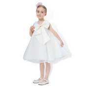 Big Bow Sleeveless Cocktail Dress