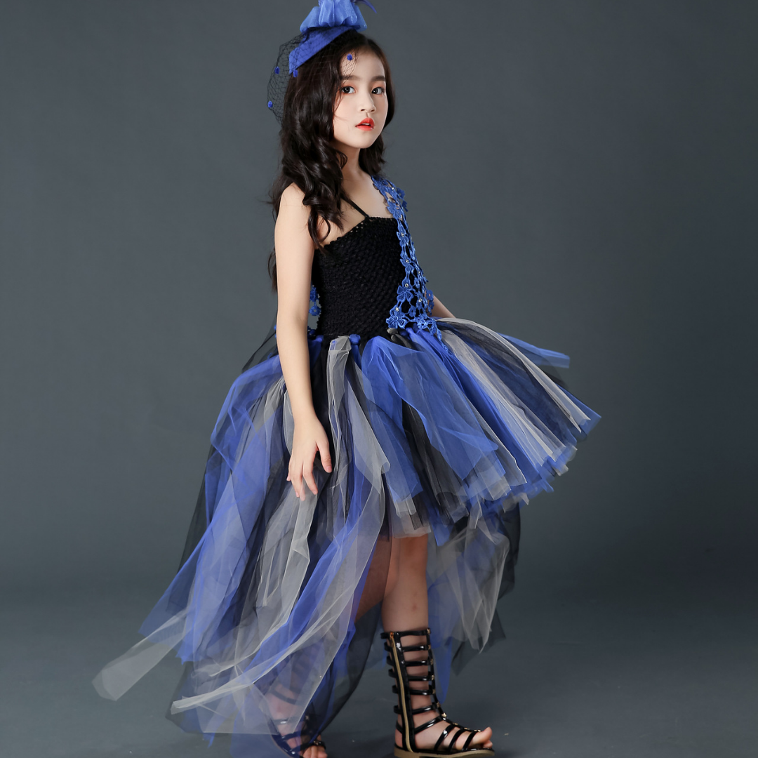 black and purple tulle dress Charming Black and Purple Tulle with Lace Ball Gown Formal Dress, Blac