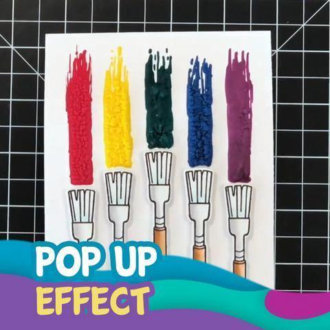 Magic Puffy 3D Art Pens -Ink Puffs Up Like Popcorn - Just Use