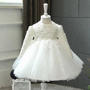 Pearl Beads and Lace Elegant Princess Ball Gown