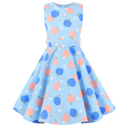 Apple Pattern Print Design Girl Summer Casual Dress