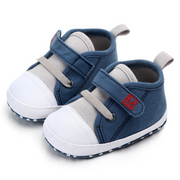Tri Color Baby Boy Soft Sole First Walker Sneaker Shoes