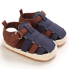 Multi Color Snap On Baby Boy Soft Sole First Walker Sandals