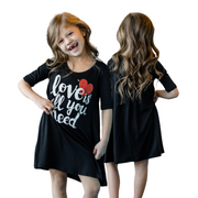 Love is All You Need Mommy and Me Matching Tee Dress