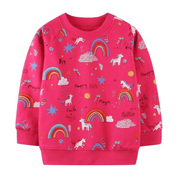Rainbow Unicorn Pattern Print Design Sweater