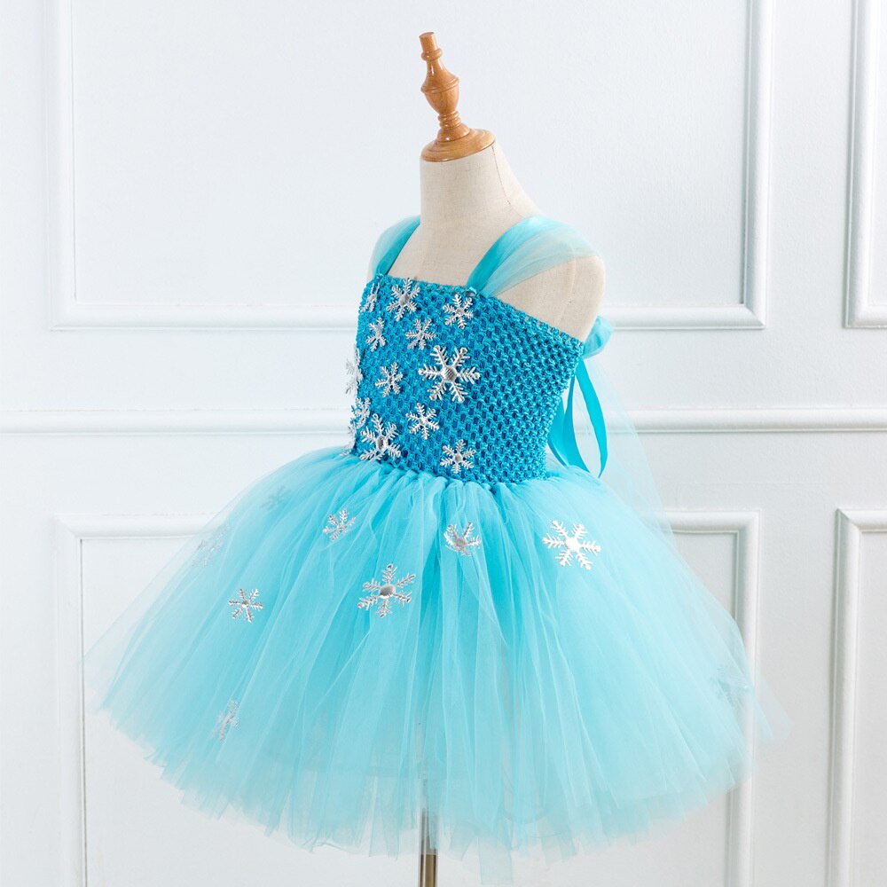 Crochet Top Snow Flakes Ice Princess Costume Tutu Dress Set 1lovebaby Crochet Top Snow Flakes Ice Princess Costume Tutu Dress Set 1lovebaby