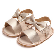 Rubber Bowknot Baby Soft Sole First Walker Sandals
