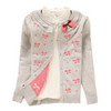 Ribbon Pattern Print Design Cardigan