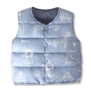 Elephant Pattern Baby Winter Parka Vest
