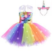 Sequin Top Unicorn LED Dress
