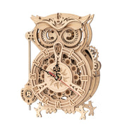 Wooden Toy |  DIY 3D Owl Clock | Gift for Children And Adults