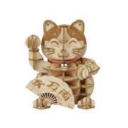 3D Wooden Puzzle | Plutus Cat | Gift for Children Teens Adults