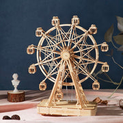 Wooden Toy |  DIY Wooden Rotatable Ferris Wheel Model with Playing Music | Toys for Children