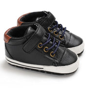 Leather Style Baby Boy Soft Sole First Walker Sneaker Shoes