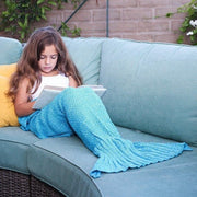 Knitted Mermaid Matching Blanket
