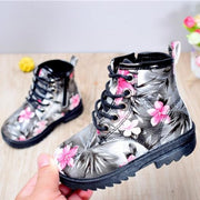 Fancy Floral Print Boots