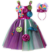 Rainbow Swirl Candy Party Dress