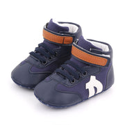 Hi-Cut Baby Boy Soft Sole Pre-Walker Sneaker Shoes