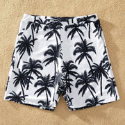 Coconut Tree Print Family Swimsuits