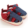 Multi Color Snap On Baby Boy Soft Sole First Walker Sandals
