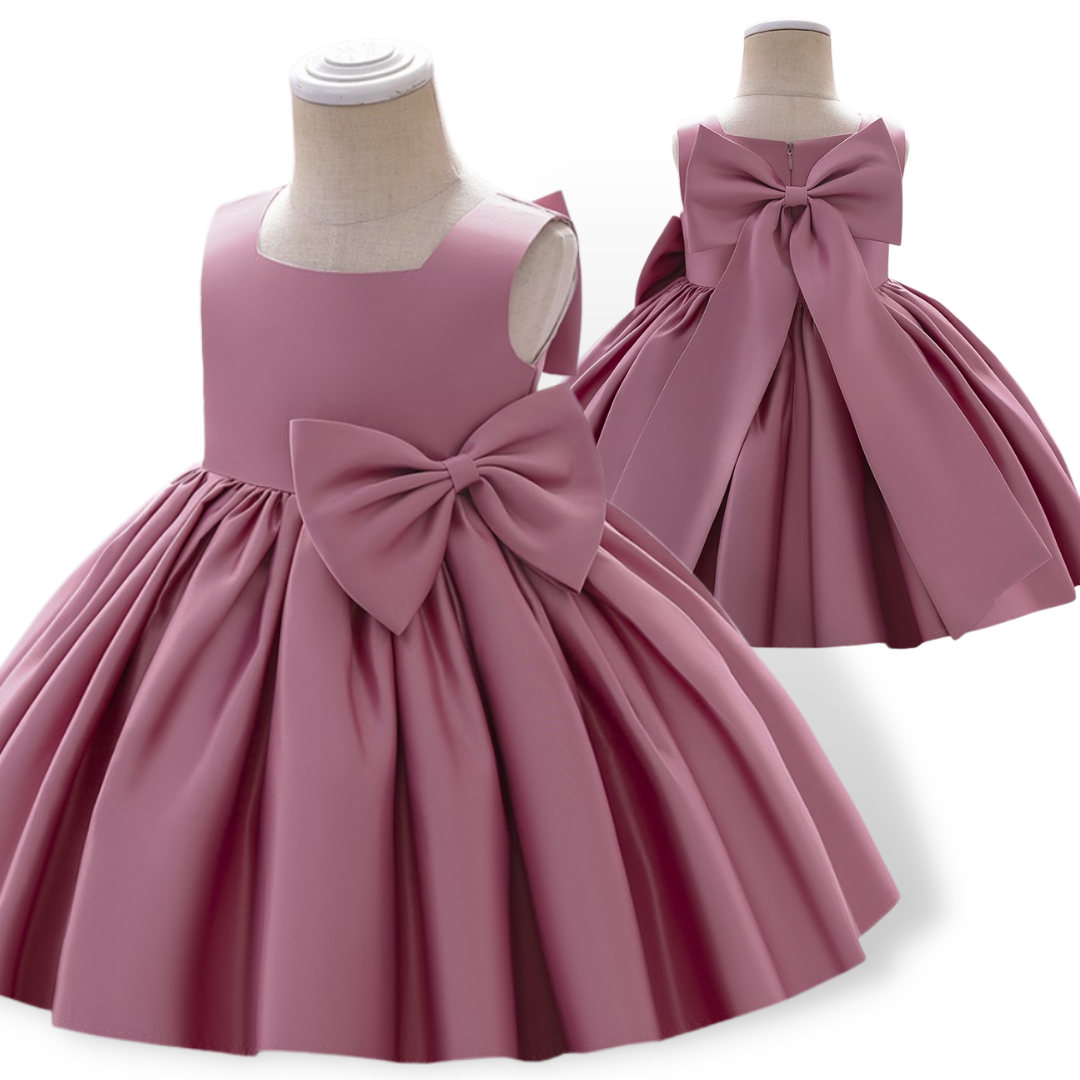 SBYOJLPB Kids Dress Girls Middle Sleeve Princess Dress Bow Tie Lace Mesh  Dress Cake Dress Clearance Hot Pink 3-4 Years - Walmart.com