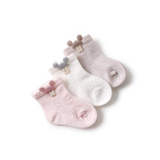 Set Socks Of  Mesh Thin Bow For Girls