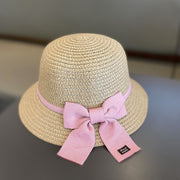Stylish Straw Bag and Hat Set for Baby