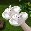 Lindas pantuflas de conejo de dibujos animados para niños