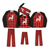 Family-Friendly Plaid Pajamas With Reindeer Shape