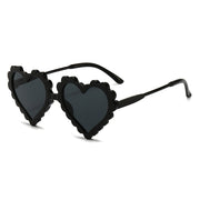 Stylish and Protective Heart-shaped Sunglasses for Girls
