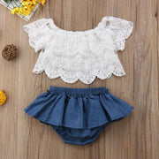 Crochet Top with the Short Skirt