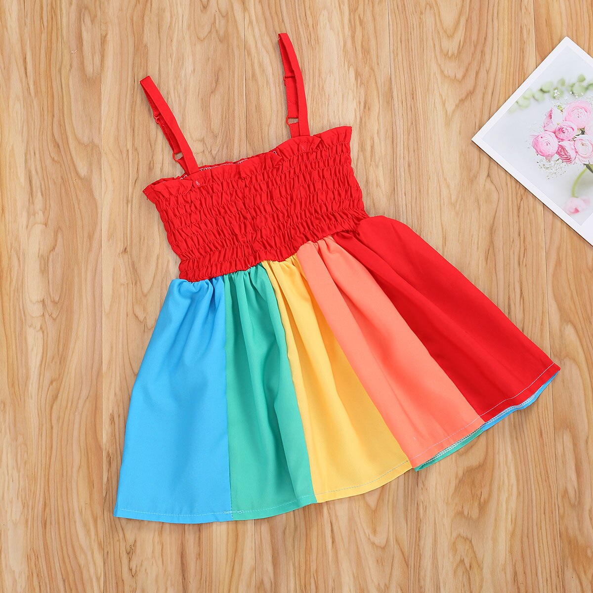 Rainbow Strap Summer Dress, 4 Rainbow Strap Summer Dress, 4